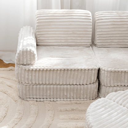 Medium Modular Sofa Max for Kids - Churros White