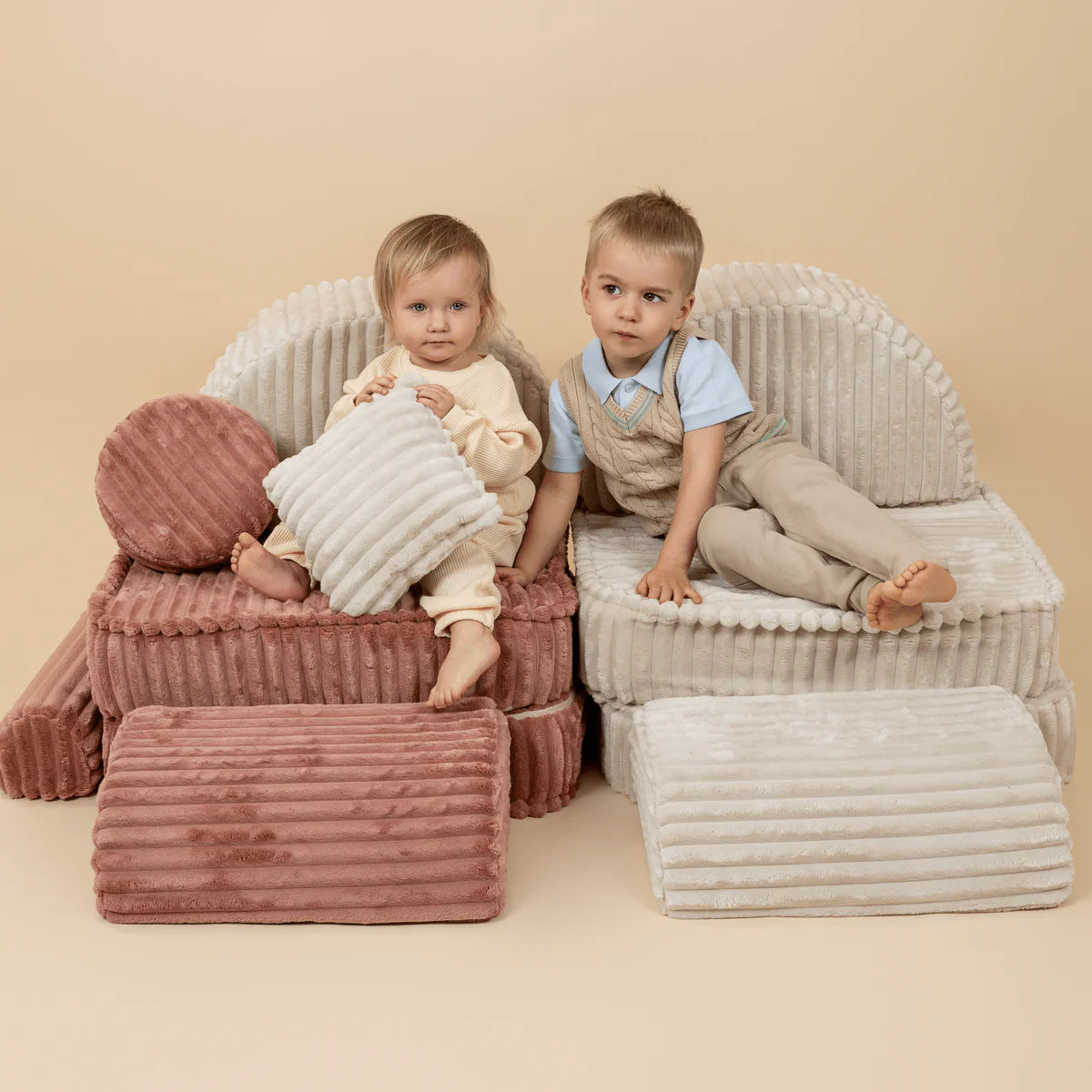 Medium Modular Sofa Max for Kids - Churros White