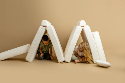 Large Modular Sofa for Kids - Premium Boucle, Fresh Mint