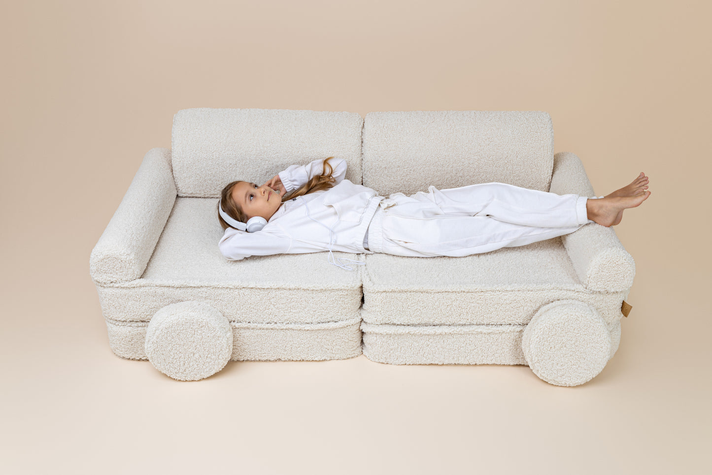 Large Modular Sofa for Kids - Premium Bearly, Brown