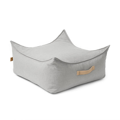 Outzy Square Pouffe - Feather Fog Grey