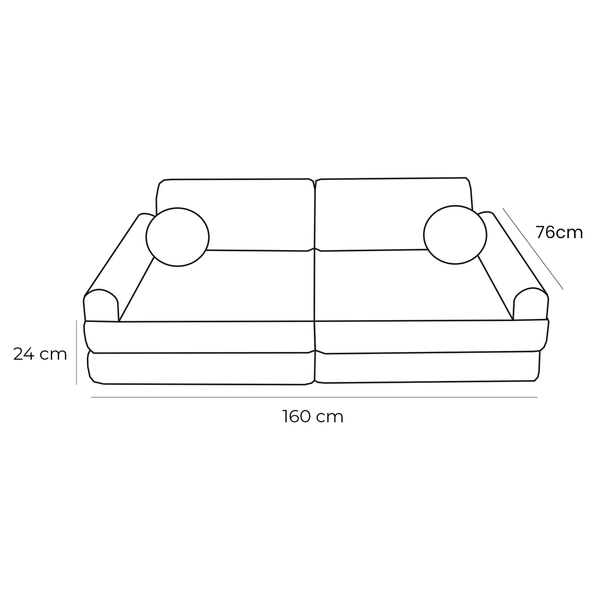 Premium Modular Kids Play Sofa – 8 Elements | Aesthetic Play Sofa Latte Macchiato