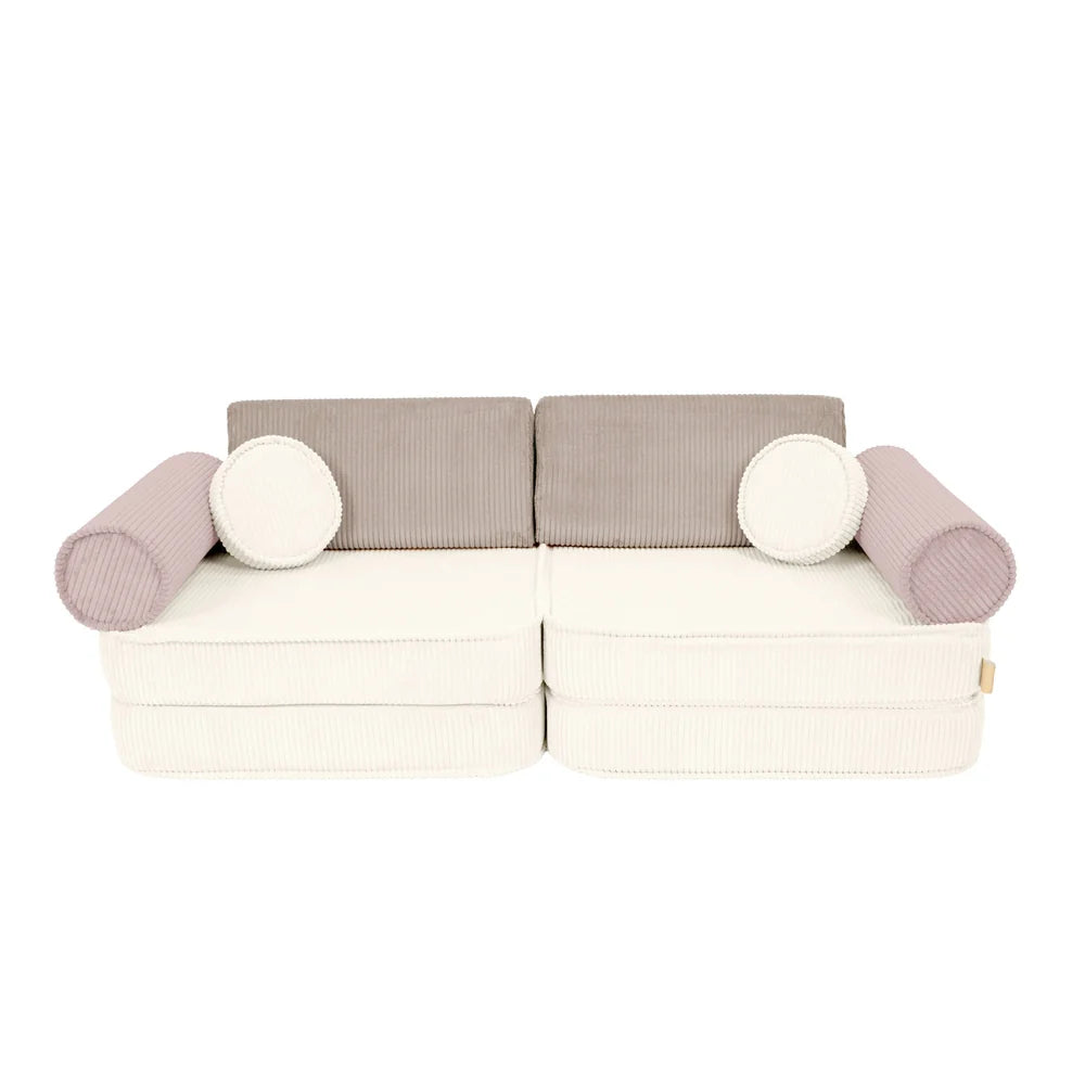 Premium Modular Kids Play Sofa – 8 Elements | Aesthetic Play Sofa Latte Macchiato