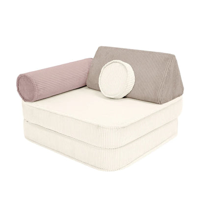 Premium Modular Kids Play Sofa – 8 Elements | Aesthetic Play Sofa Latte Macchiato