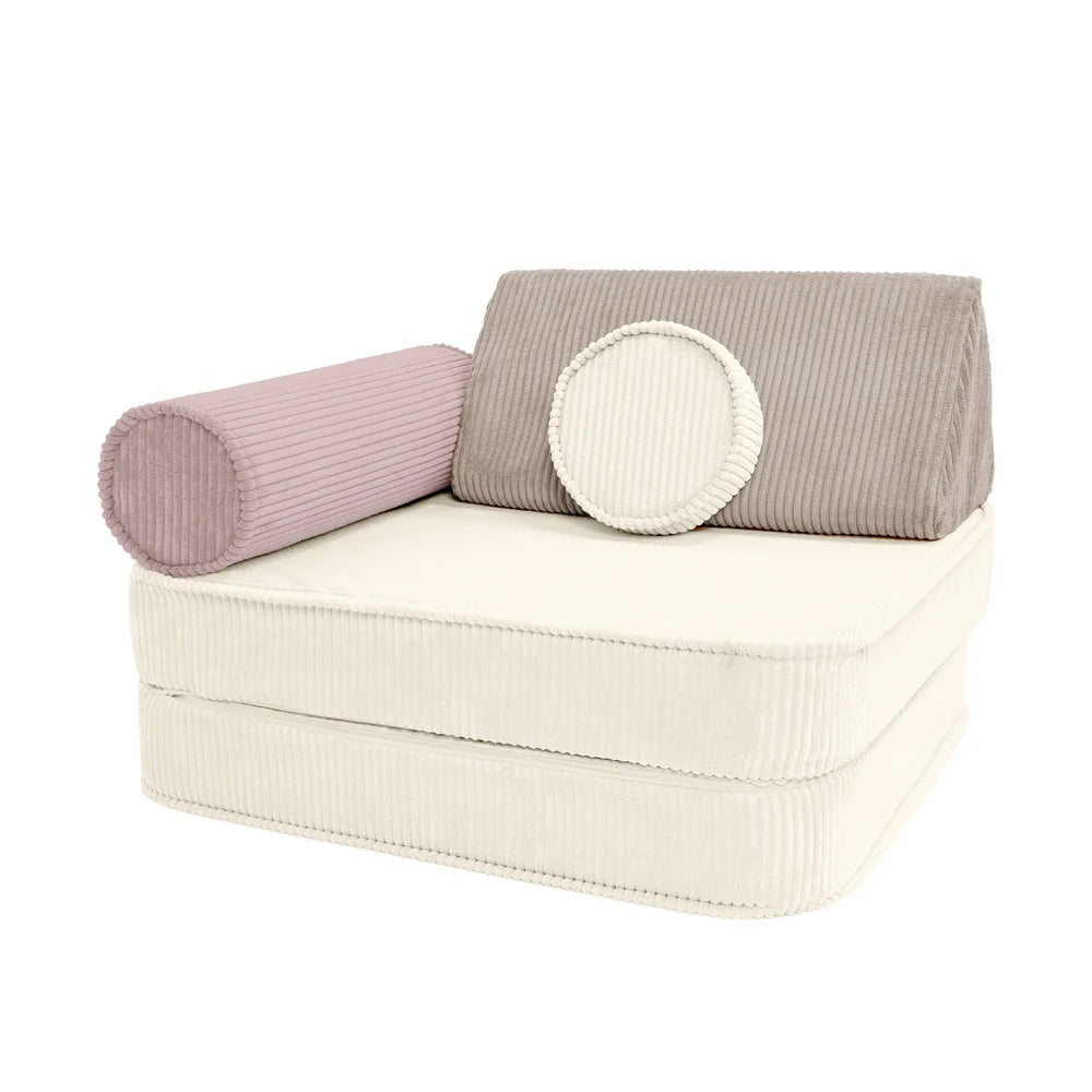 Premium Modular Kids Play Sofa – 8 Elements | Aesthetic Play Sofa Latte Macchiato